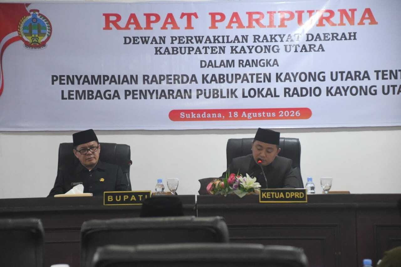 Romi Wijaya Sampaikan Raperda LPPL Radio Kayong Utara kepada DPRD, Perkuat Media Pelayanan Publik